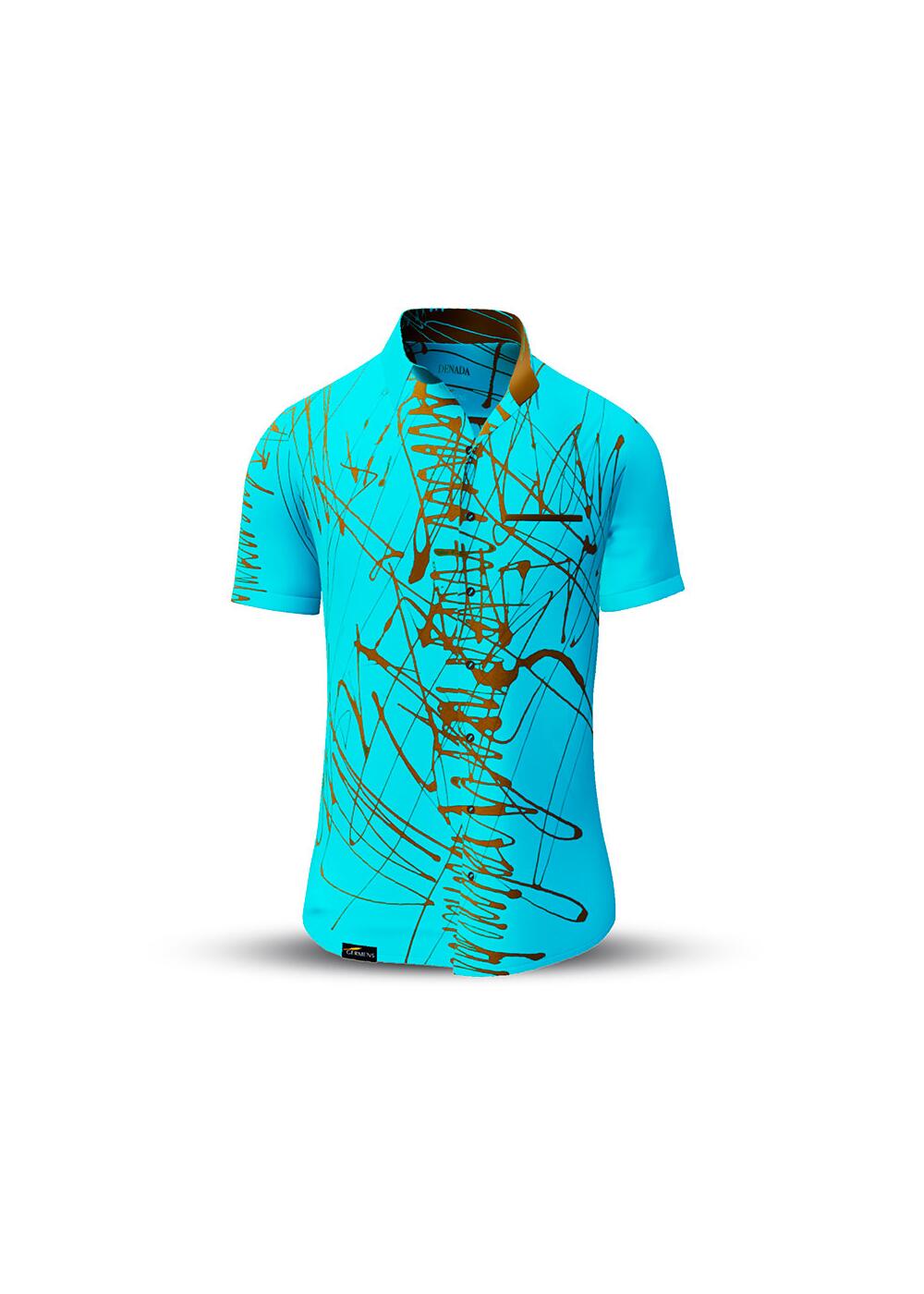 DENADA BLUE - Kurzarmhemd - GERMENS
