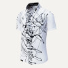 Herren Hemd Kurzarm DENADA WHITE – GERMENS artfashion – 100 % Baumwolle - Größe XL