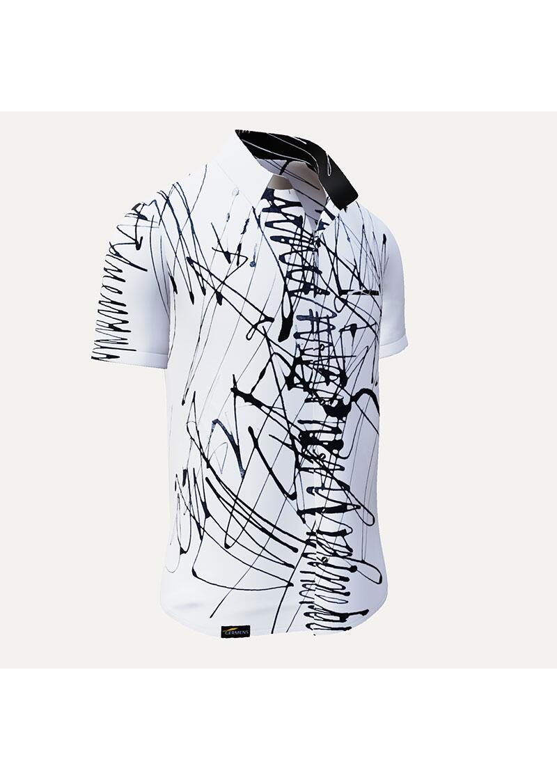 DENADA WHITE - Kurzarmhemd - GERMENS
