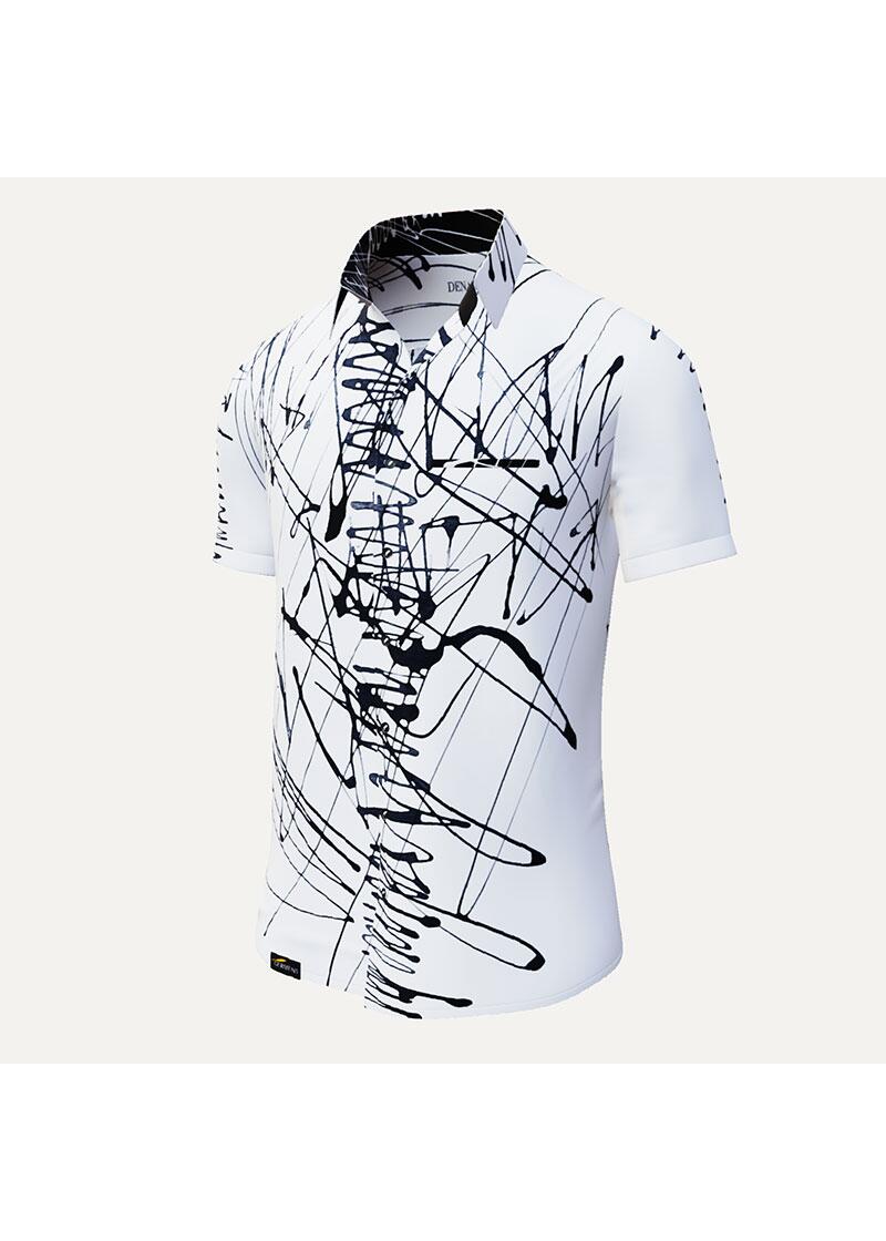 DENADA WHITE - Kurzarmhemd - GERMENS