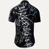 Summer shirt for men DENADA BLACK - 100% cotton - 10 sizes from XS to 6XL - exceptional design - finest workmanship - fabrics made in Germany - limited edition and exclusive
