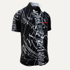 Herrenhemden Kurzarm DENADA BLACK – GERMENS artfashion – 100 % Baumwolle - Größe S