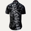 Sommerhemd Herren DENADA BLACK - 100 % Baumwolle - 10 Größen von XS - 6XL - außergewöhnliches Design - feinste Verarbeitung - Stoffe Made in Germany - limitiert und exklusiv