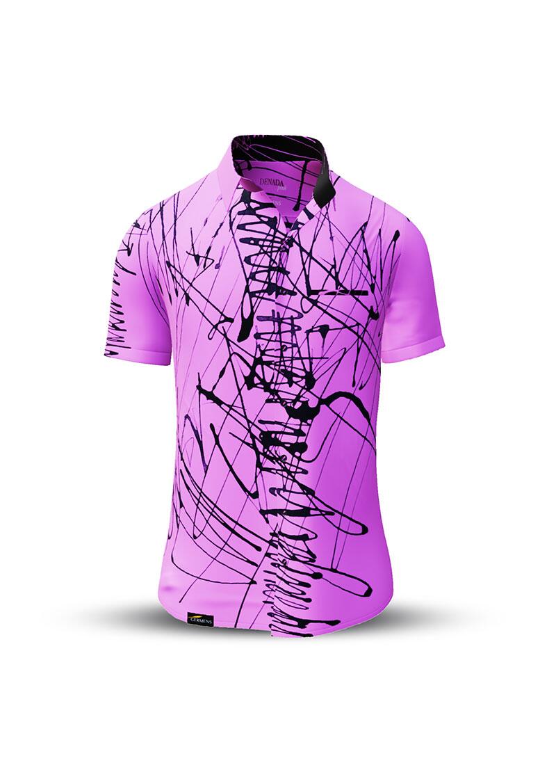 Kurzarmhemd Herren Sommer DENADA PINK von GERMENS