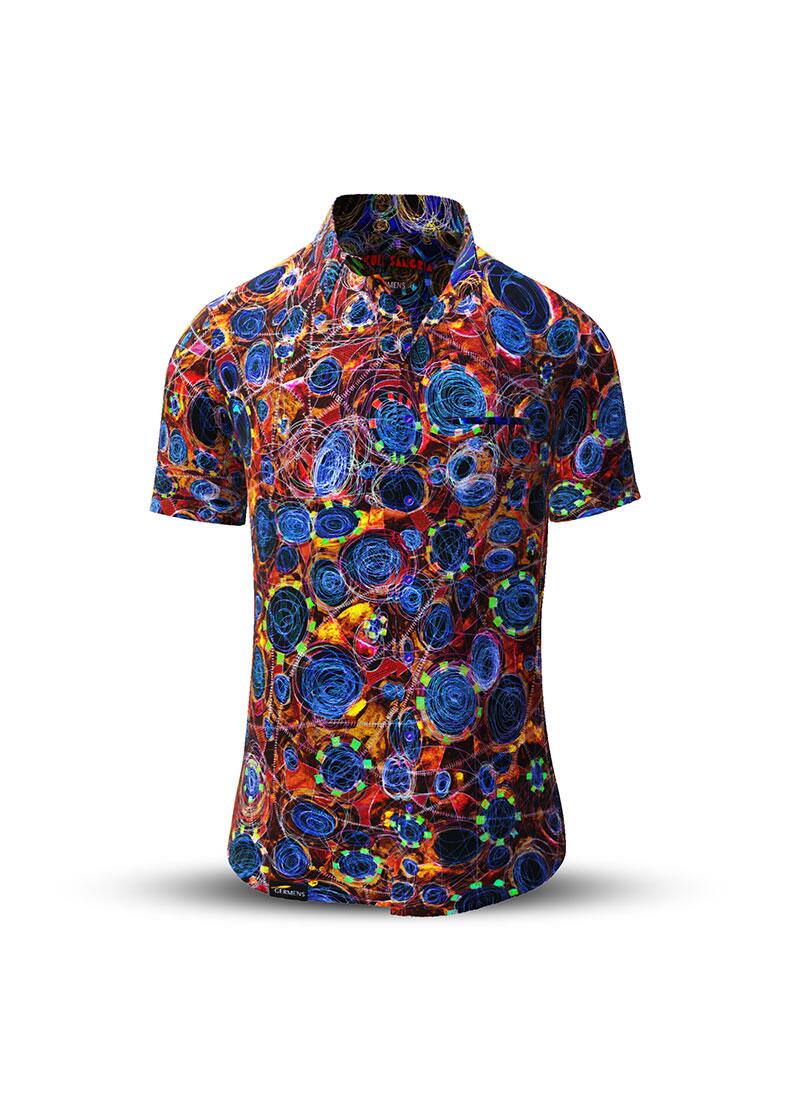 Button up shirt for summer CIRCULI SANGRIA - GERMENS