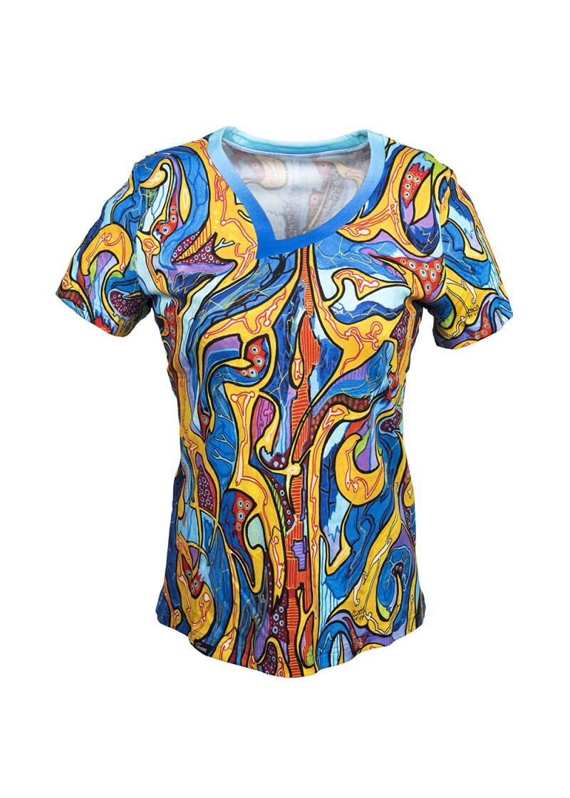 ORNAMI - Buntes Damen T-Shirt