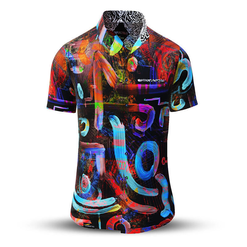 Sommerhemd Herren DAPURITOJO - 100 % Baumwolle - 10 Größen von XS - 6XL - außergewöhnliches Design - feinste Verarbeitung - Stoffe Made in Germany - limitiert und exklusiv