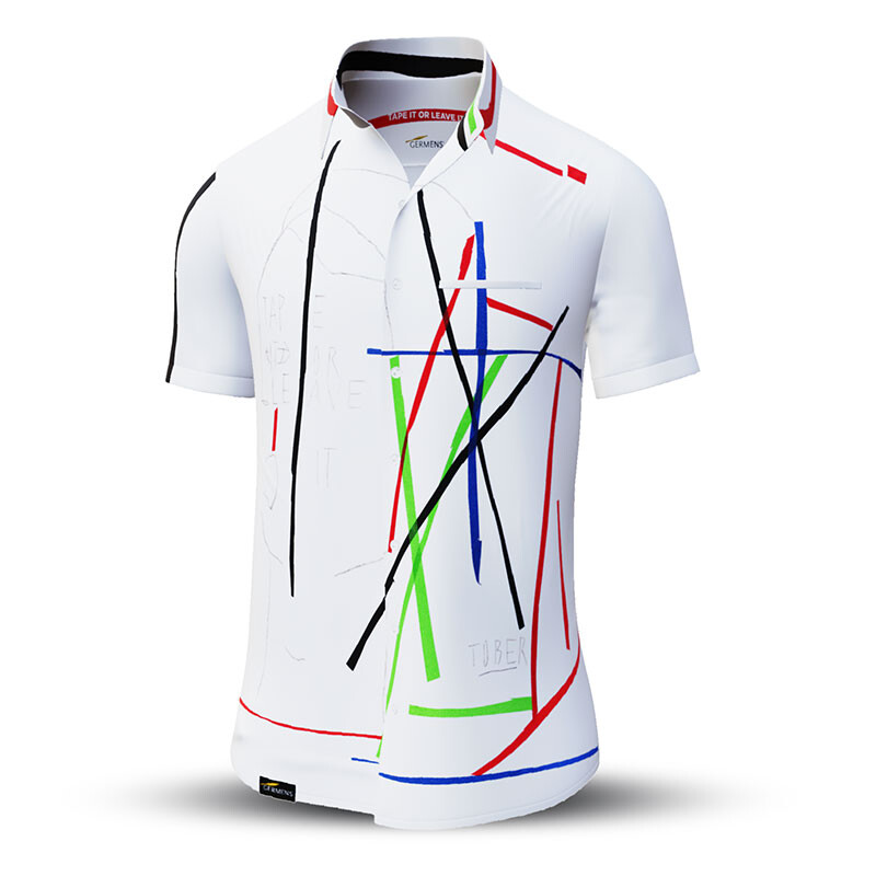 Kurzarmhemd Herren Sommer TAPE IT OR LEAVE IT von GERMENS