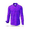 men´s long sleeve casual shirts  GRAVUR LILAS - GERMENS
