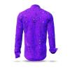 men´s long sleeve casual shirts  GRAVUR LILAS - GERMENS
