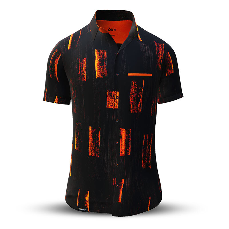 Summer shirt for men ZORN - 100% cotton - 10 sizes from XS to 6XL - exceptional design - finest workmanship - fabrics made in Germany - limited edition and exclusive