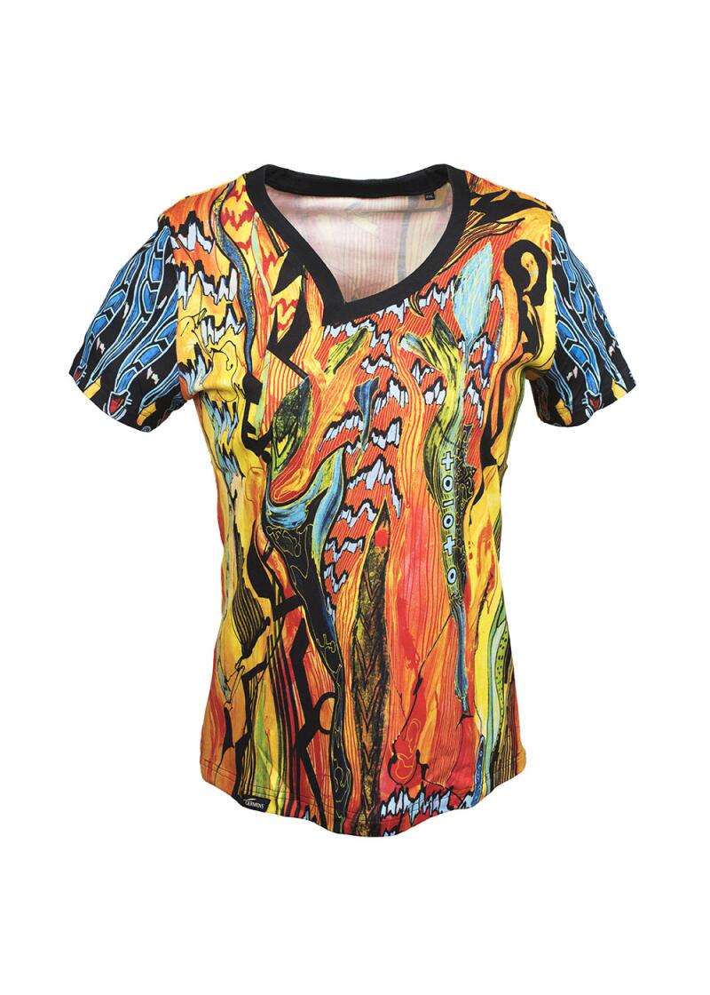 NIGHTSUN - Buntes Damen T-Shirt