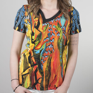 NIGHTSUN - Colorful ladies short sleeve tshirt