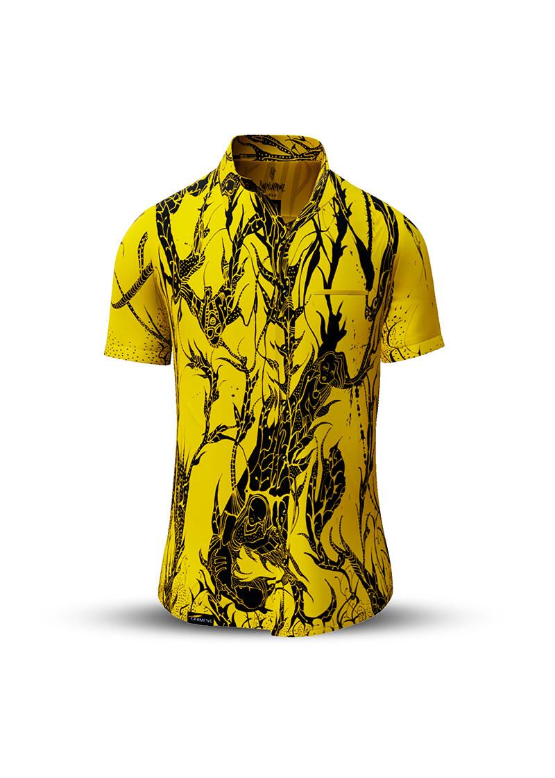 Button up shirt for summer DORNENPRINZ GOLD - GERMENS