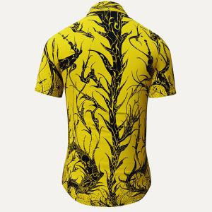 Button up shirt for summer DORNENPRINZ GOLD - GERMENS