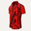 Button up shirt for summer DORNENPRINZ BLUT - GERMENS