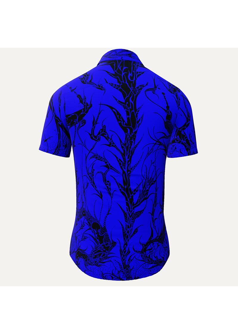 DORNENPRINZ INDIGO - Kurzarmhemd - GERMENS