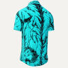 DORNENPRINZ CYAN Sommerhemd - 100 % Baumwolle - GERMENS artfashion