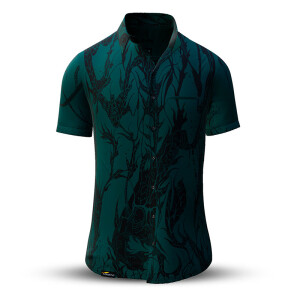 Summer shirt for men DORNENPRINZ WALD - 100% cotton - 10...
