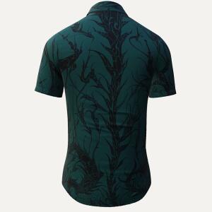 Button up shirt for summer DORNENPRINZ WALD - GERMENS