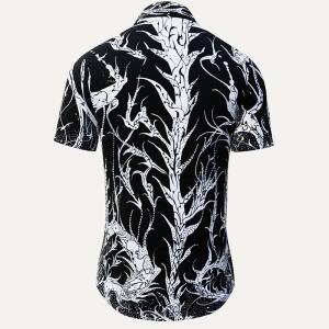Button up shirt for summer DORNENPRINZ TINTE - GERMENS