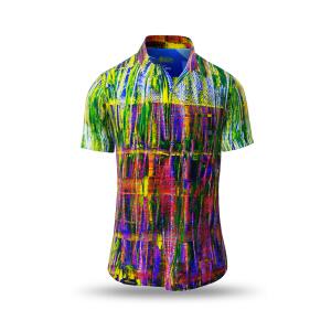 Kurzarmhemd Herren Sommer FLUORO von GERMENS - 100 %...