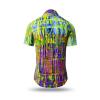 Short sleeve shirt mens summer FLUORO by GERMENS - 100 % cotton - 10 sizes XS-6XL