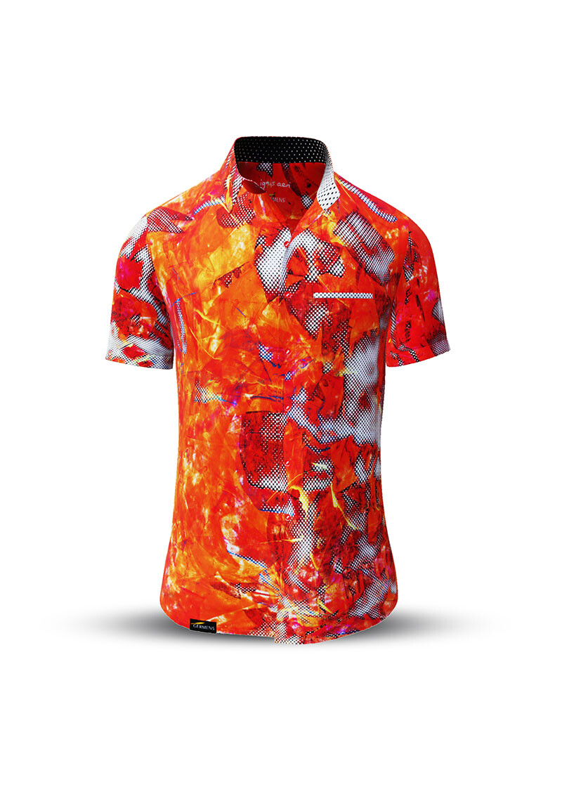 Button up shirt for summer IGNIS AERI - GERMENS