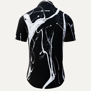 Sommerhemd Herren LEBENSADER KAVIAR - 100 % Baumwolle -...