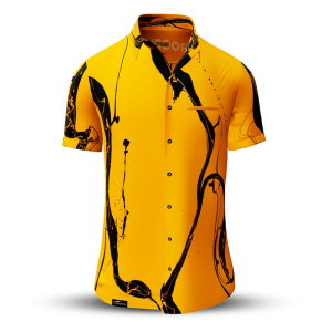Sommerhemd Herren LEBENSADER SANDDORN - 100 % Baumwolle - 10 Größen von XS - 6XL - außergewöhnliches Design - feinste Verarbeitung - Stoffe Made in Germany - limitiert und exklusiv