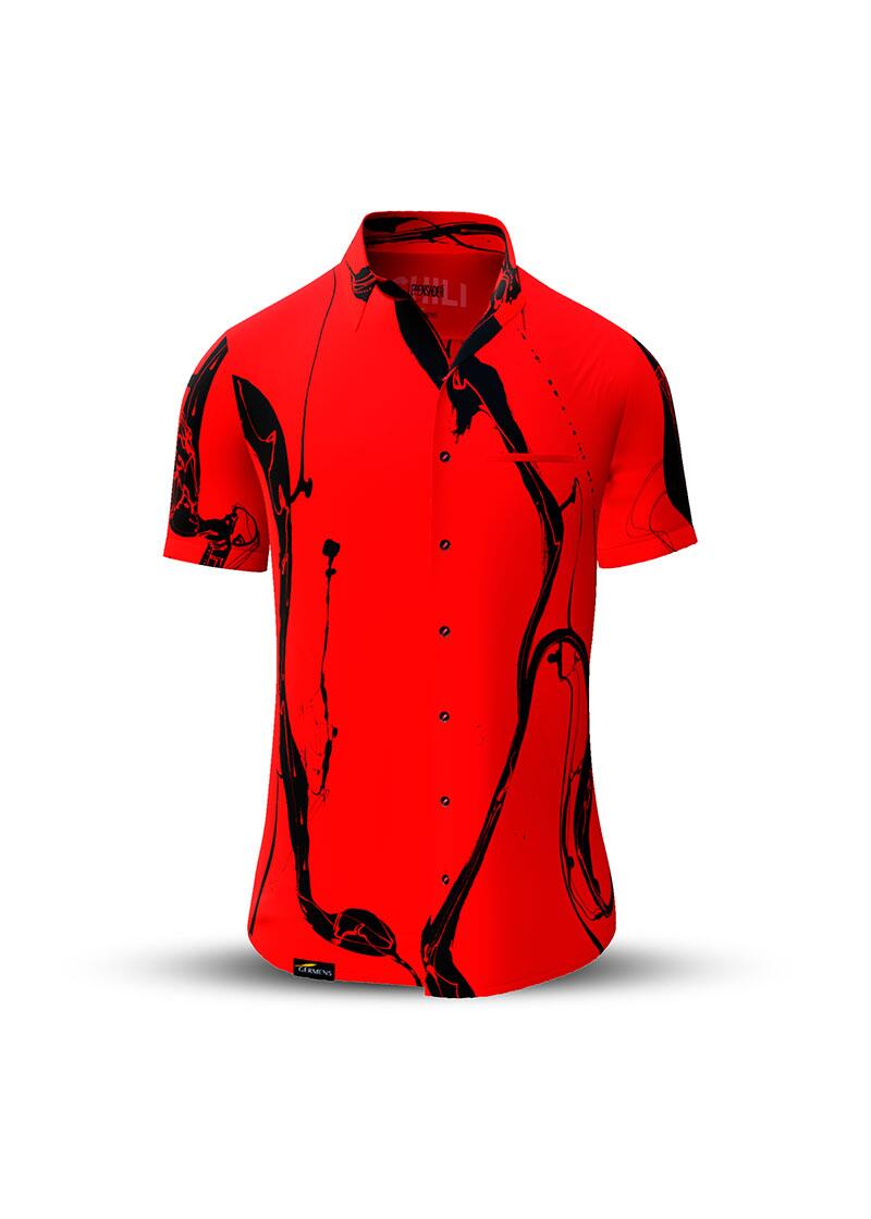 Button up shirt for summer LEBENSADER CHILI - GERMENS