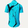 Button up shirt for summer LEBENSADER AQUAMARIN - GERMENS