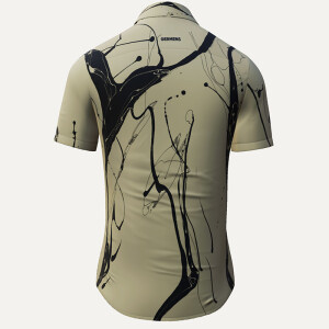 Sommerhemd Herren LEBENSADER OLIV - 100 % Baumwolle - 10...