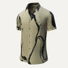 Button up shirt for summer LEBENSADER OLIV - GERMENS
