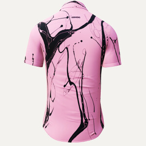 Summer shirt for men LEBENSADER LACHS - 100% cotton - 10...