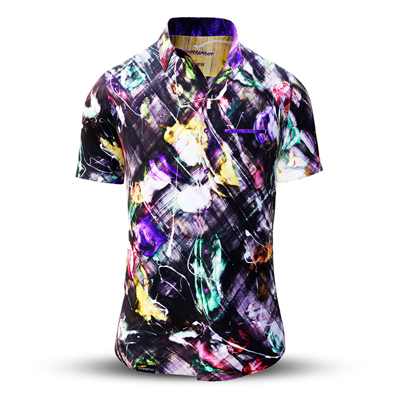 Sommerhemd Herren TEMPERAMENT - 100 % Baumwolle - 10 Größen von XS - 6XL - außergewöhnliches Design - feinste Verarbeitung - Stoffe Made in Germany - limitiert und exklusiv