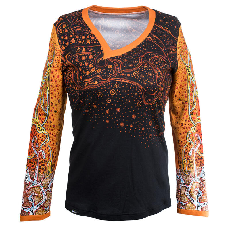 TRAUMZEIT - Women's colorful long sleeve Tshirt 