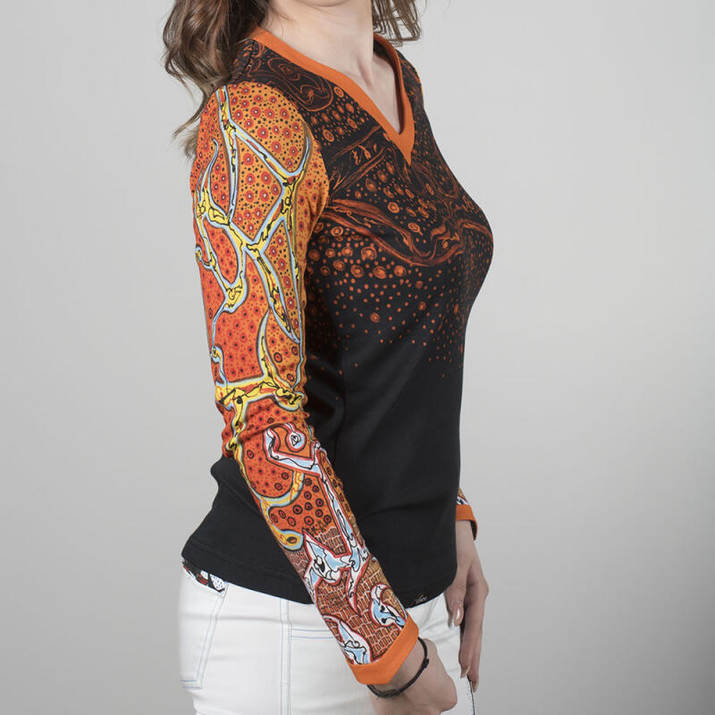 TRAUMZEIT - Women's colorful long sleeve Tshirt 